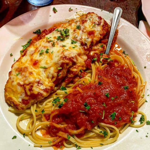 Eggplant Parmigiana.
